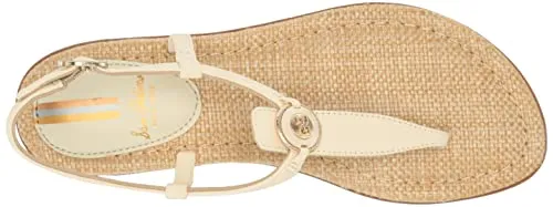 Sam Edelman Women's Gigi Flat Sandal, Modern Ivory Signet, 8.5