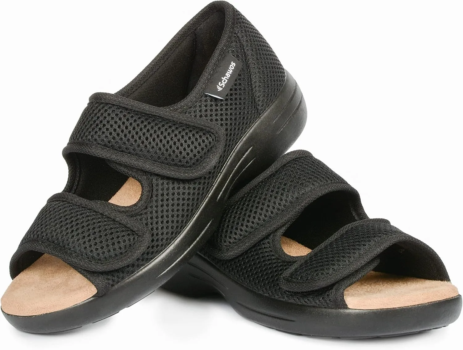 Sandals Stretch 06, for men and women, orthopedic, swollen feet, for seniors