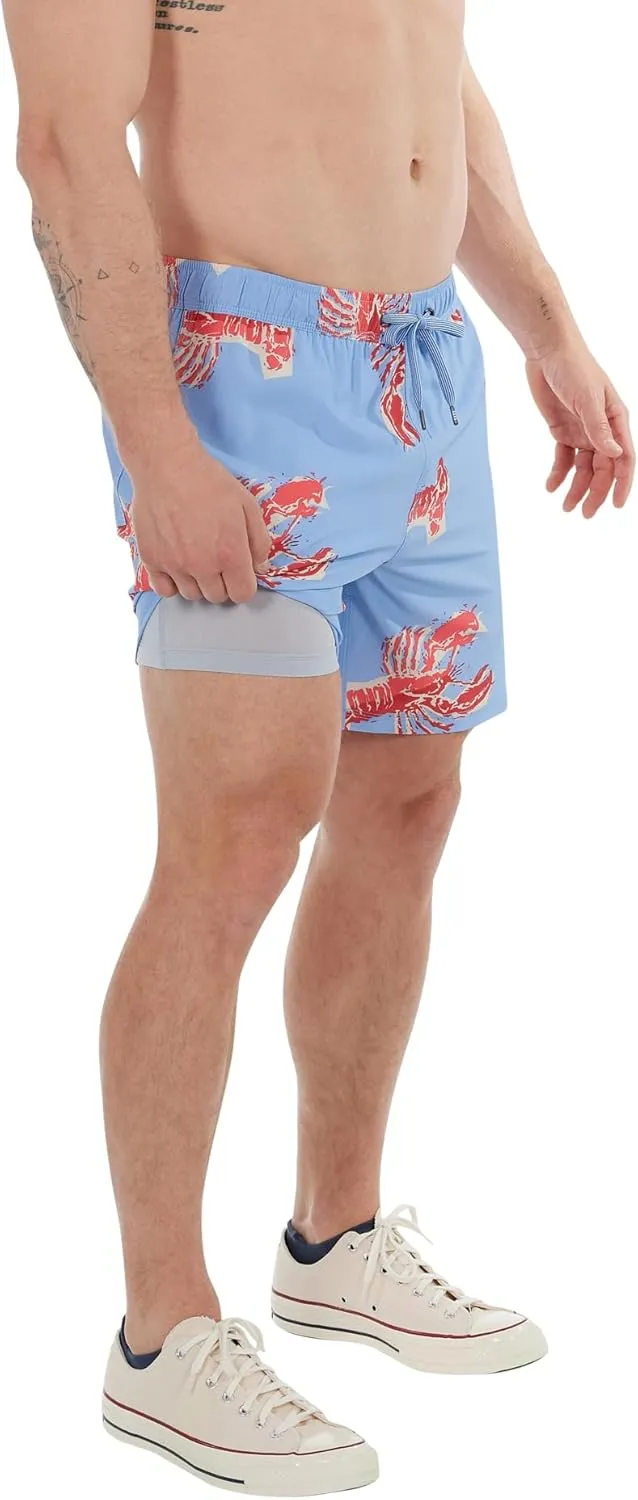 SAXX Underwear Co. Men's Oh Buoy 2N1 Volley 7" with Built-in Pouch Support, Fashion