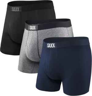 SAXX Underwear Co. Men's Underwear with Pouch Ultra Super Soft Boxer Brief Fly 3Pk