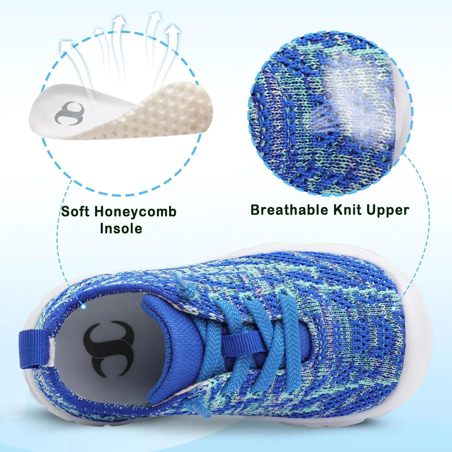 Scurtain Toddler Shoes Girls Boys Barefoot Shoes Kids Sneakers Breatherble Slip on Shoes