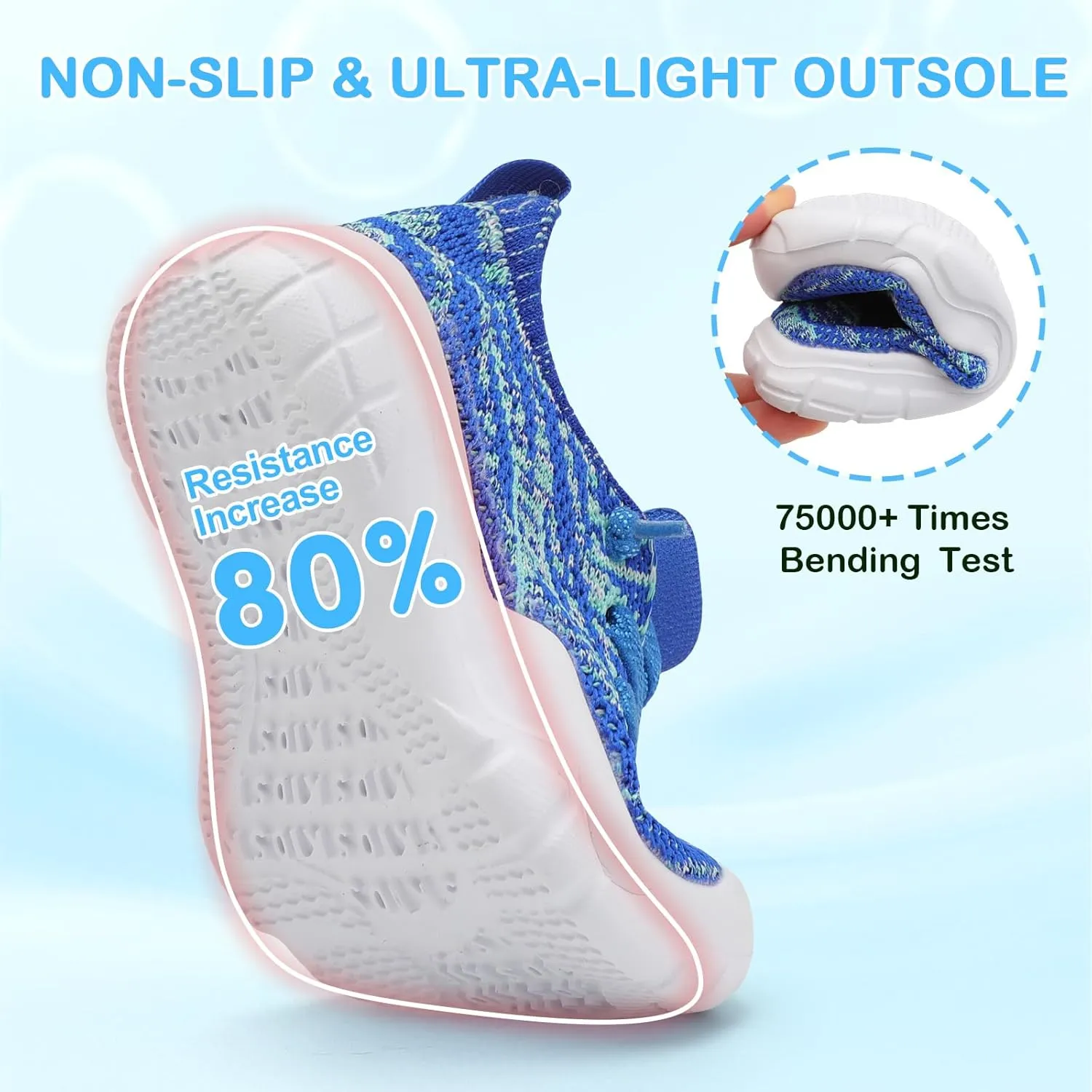 Scurtain Toddler Shoes Girls Boys Barefoot Shoes Kids Sneakers Breatherble Slip on Shoes