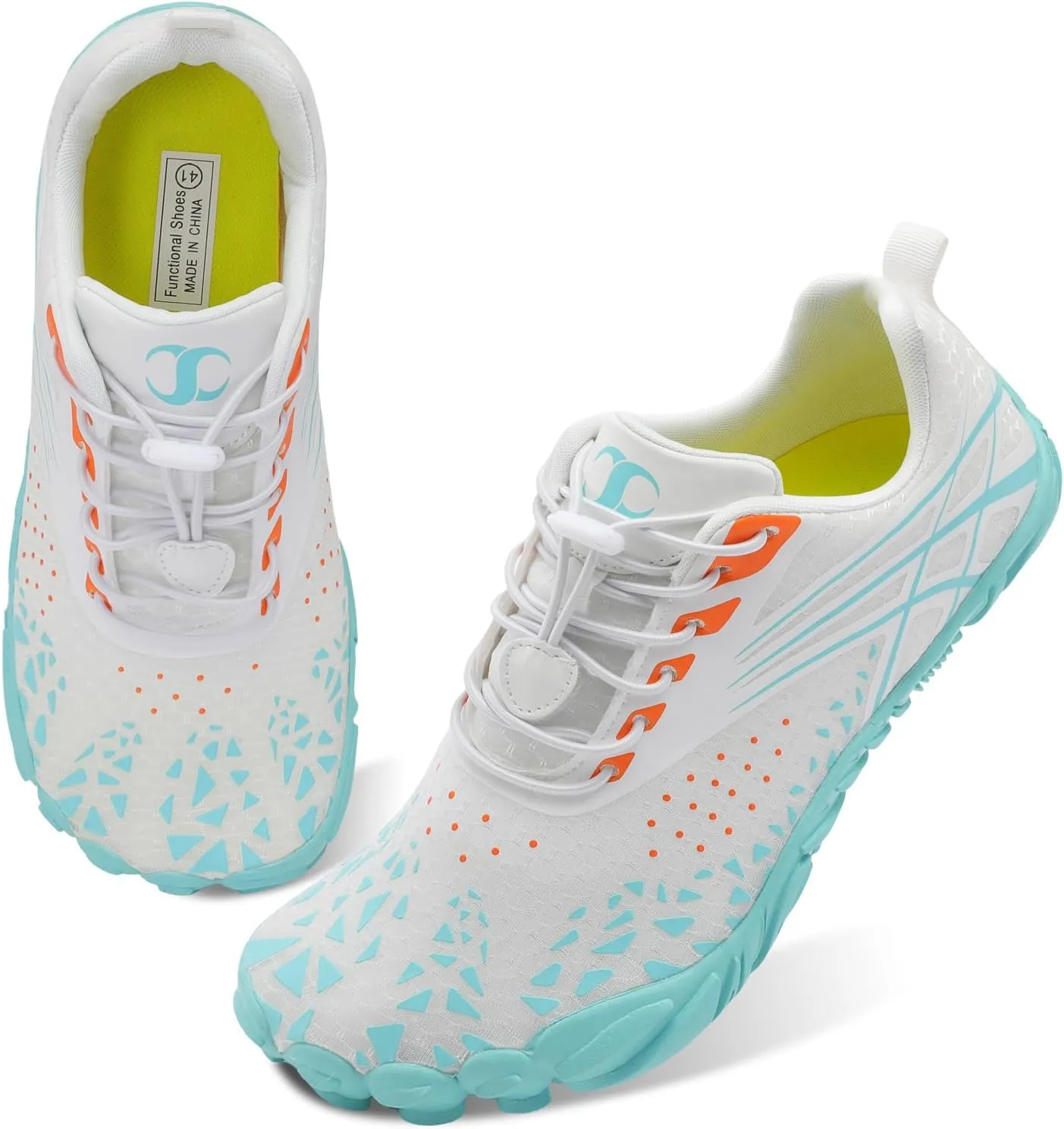 Scurtain Unisex Mens Womens Athletic Hiking Water Shoes Quick Dry Barefoot Aqua Shoes Swim Shoes Beach Shoes with Drainage