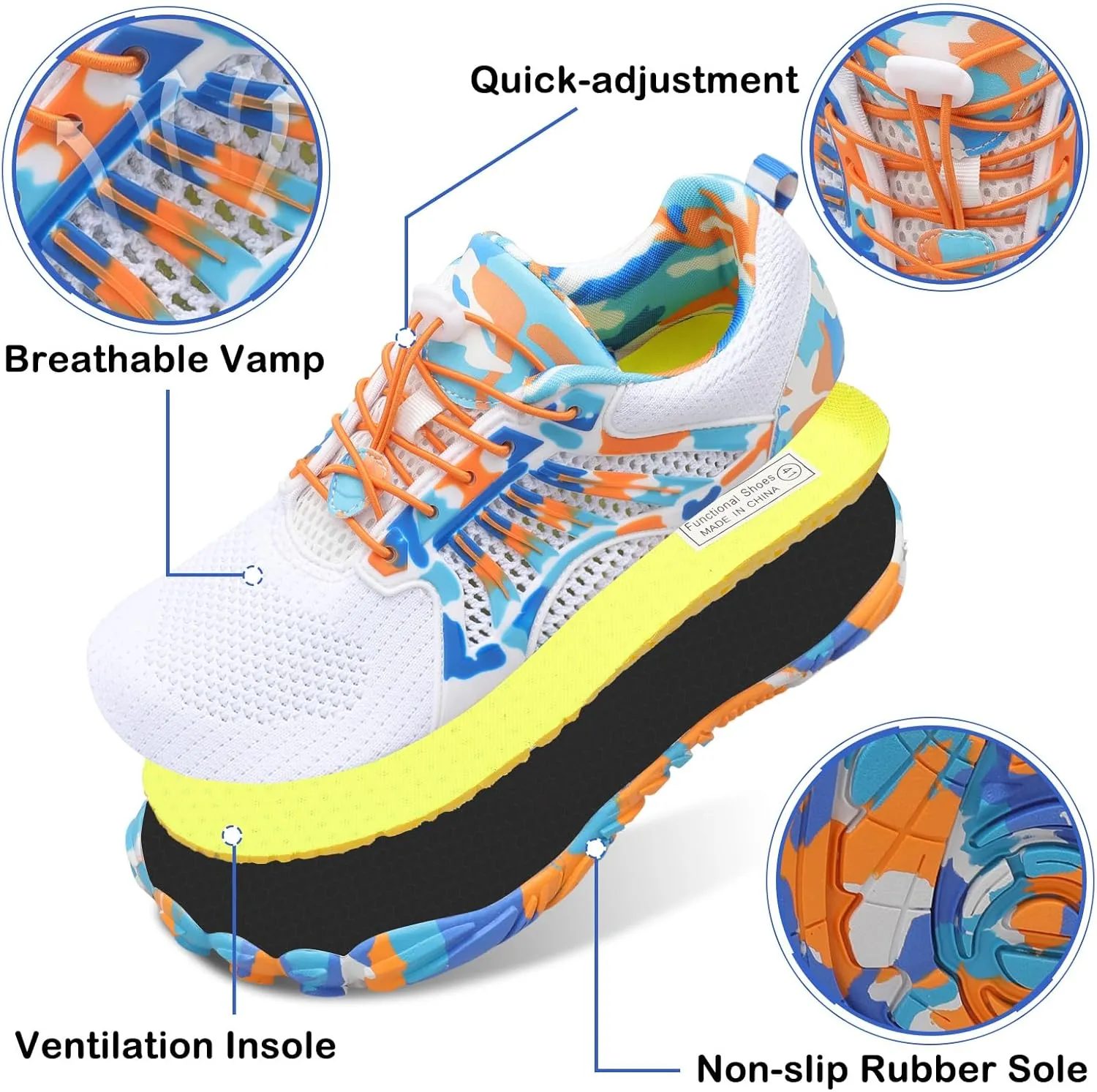 Scurtain Unisex Mens Womens Athletic Hiking Water Shoes Quick Dry Barefoot Aqua Shoes Swim Shoes Beach Shoes with Drainage