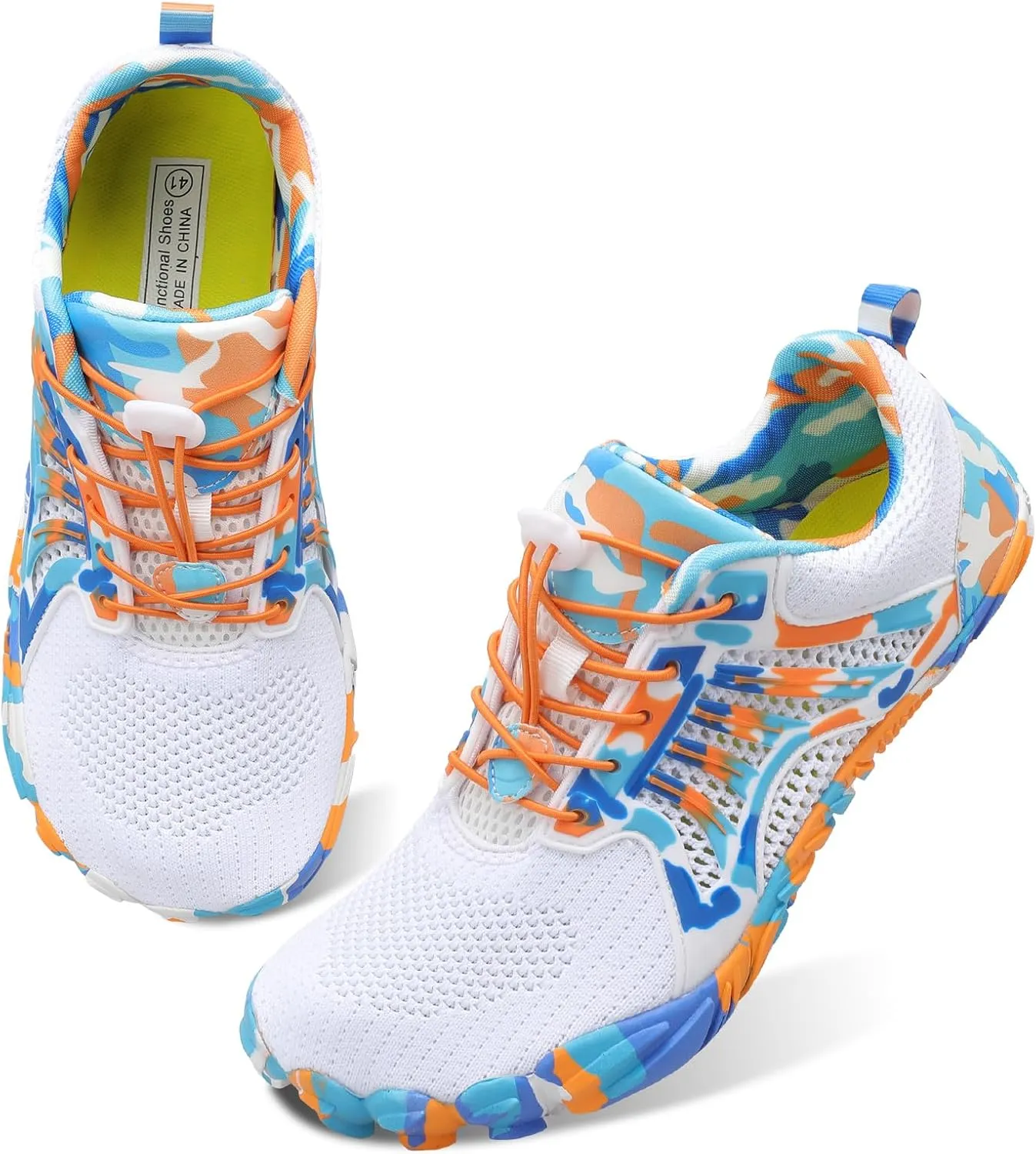 Scurtain Unisex Mens Womens Athletic Hiking Water Shoes Quick Dry Barefoot Aqua Shoes Swim Shoes Beach Shoes with Drainage