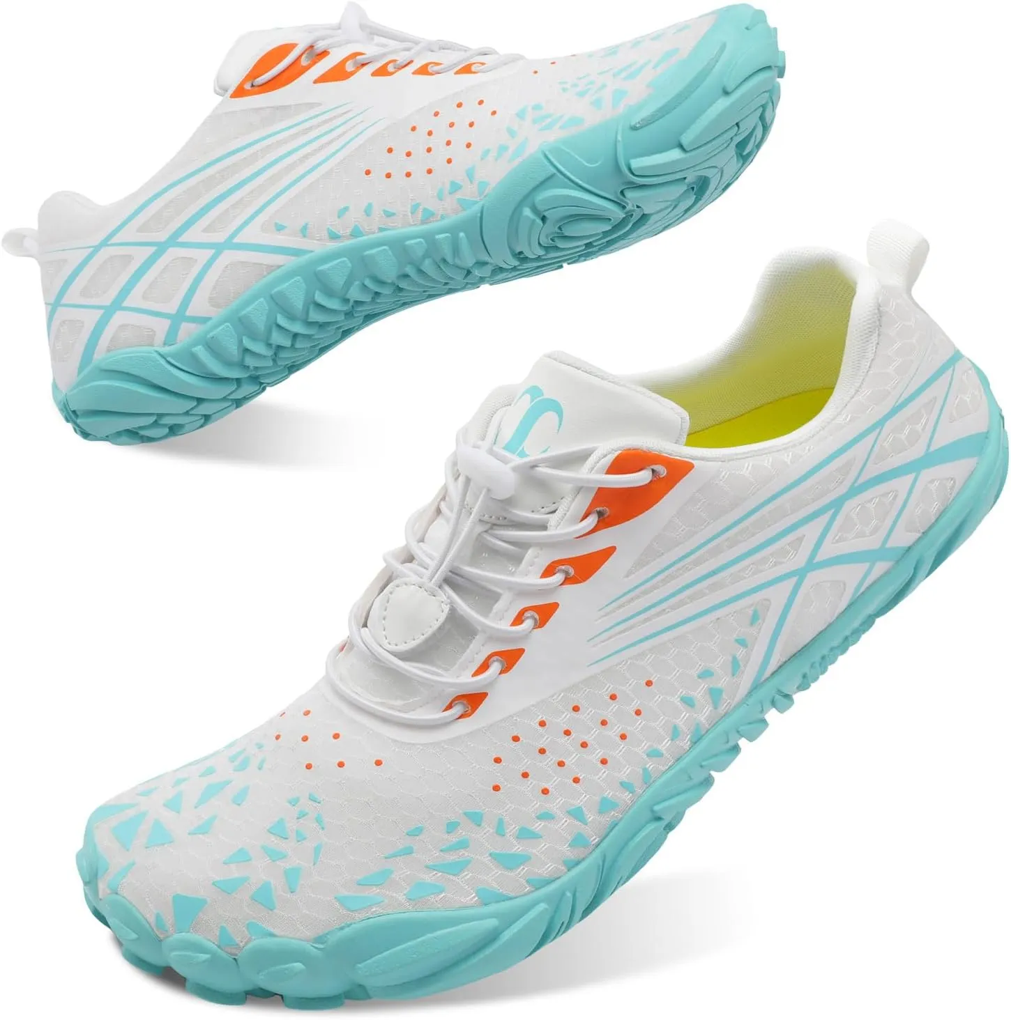Scurtain Unisex Mens Womens Athletic Hiking Water Shoes Quick Dry Barefoot Aqua Shoes Swim Shoes Beach Shoes with Drainage