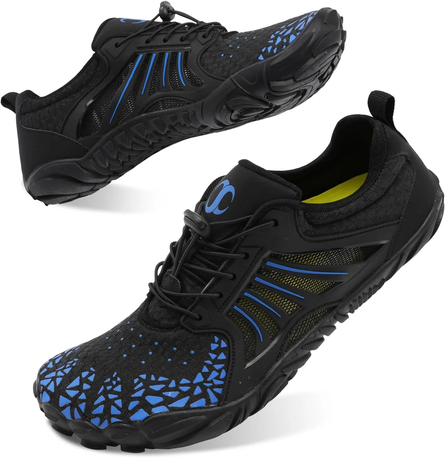 Scurtain Unisex Mens Womens Athletic Hiking Water Shoes Quick Dry Barefoot Aqua Shoes Swim Shoes Beach Shoes with Drainage