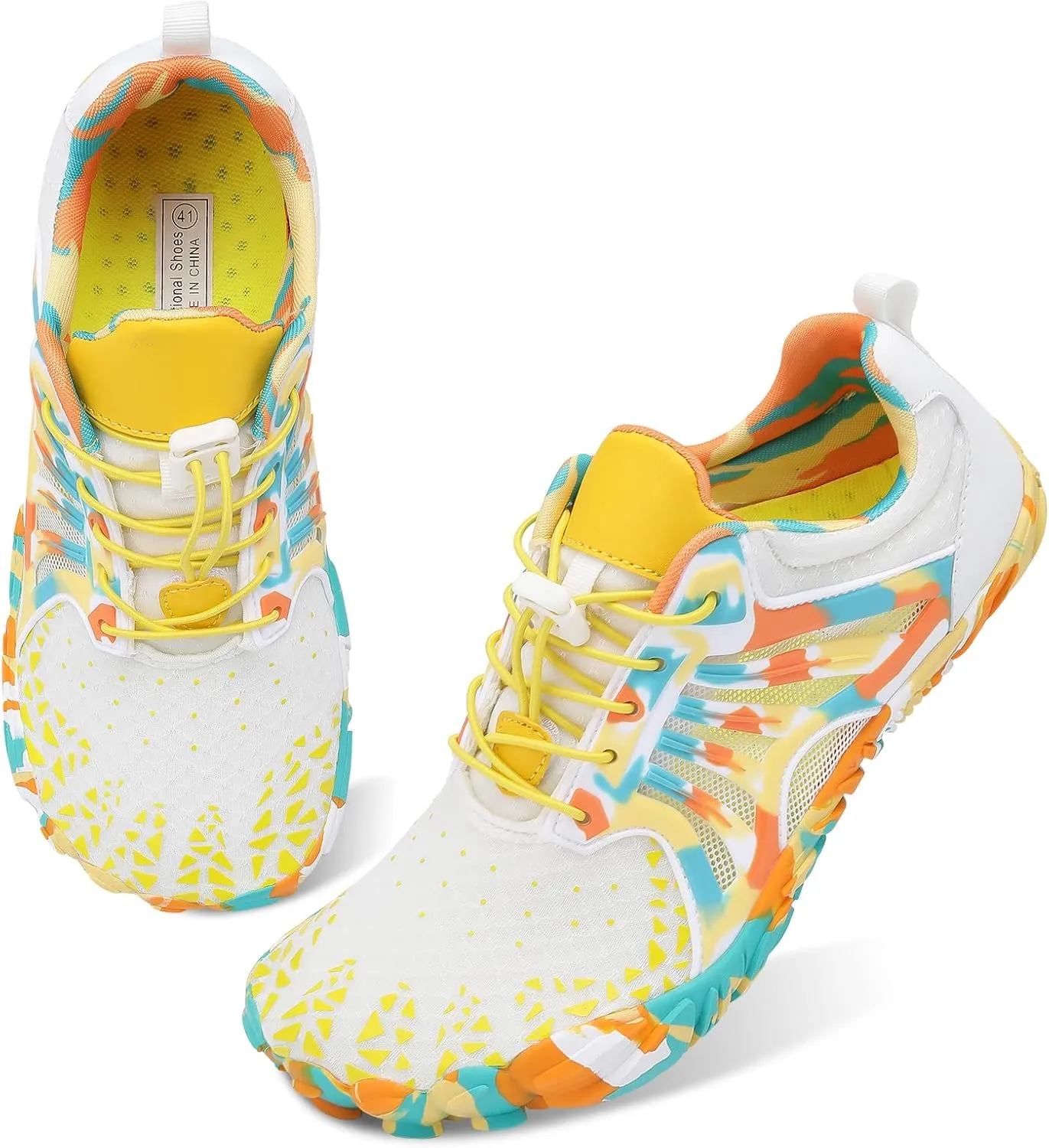 Scurtain Unisex Mens Womens Athletic Hiking Water Shoes Quick Dry Barefoot Aqua Shoes Swim Shoes Beach Shoes with Drainage