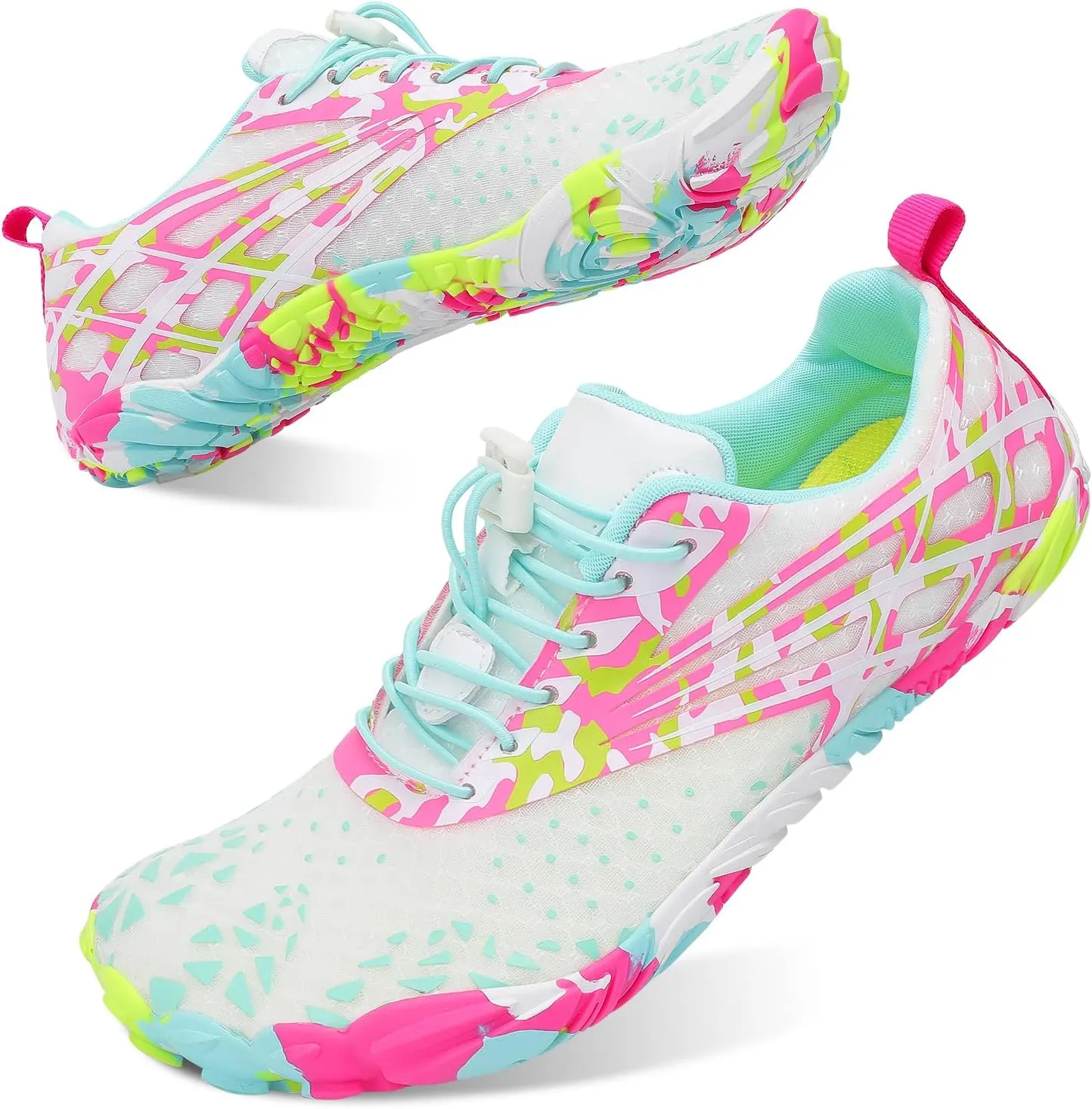 Scurtain Unisex Mens Womens Athletic Hiking Water Shoes Quick Dry Barefoot Aqua Shoes Swim Shoes Beach Shoes with Drainage