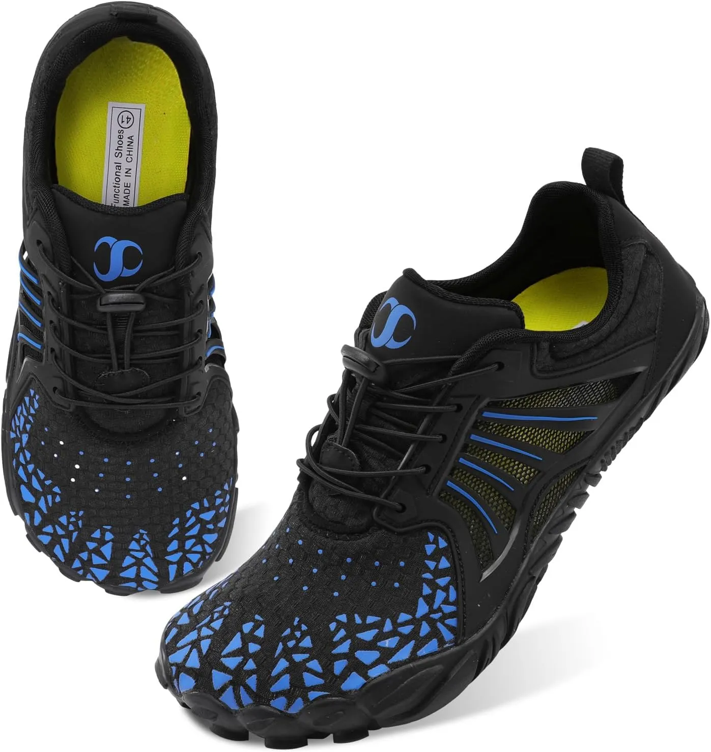 Scurtain Unisex Mens Womens Athletic Hiking Water Shoes Quick Dry Barefoot Aqua Shoes Swim Shoes Beach Shoes with Drainage