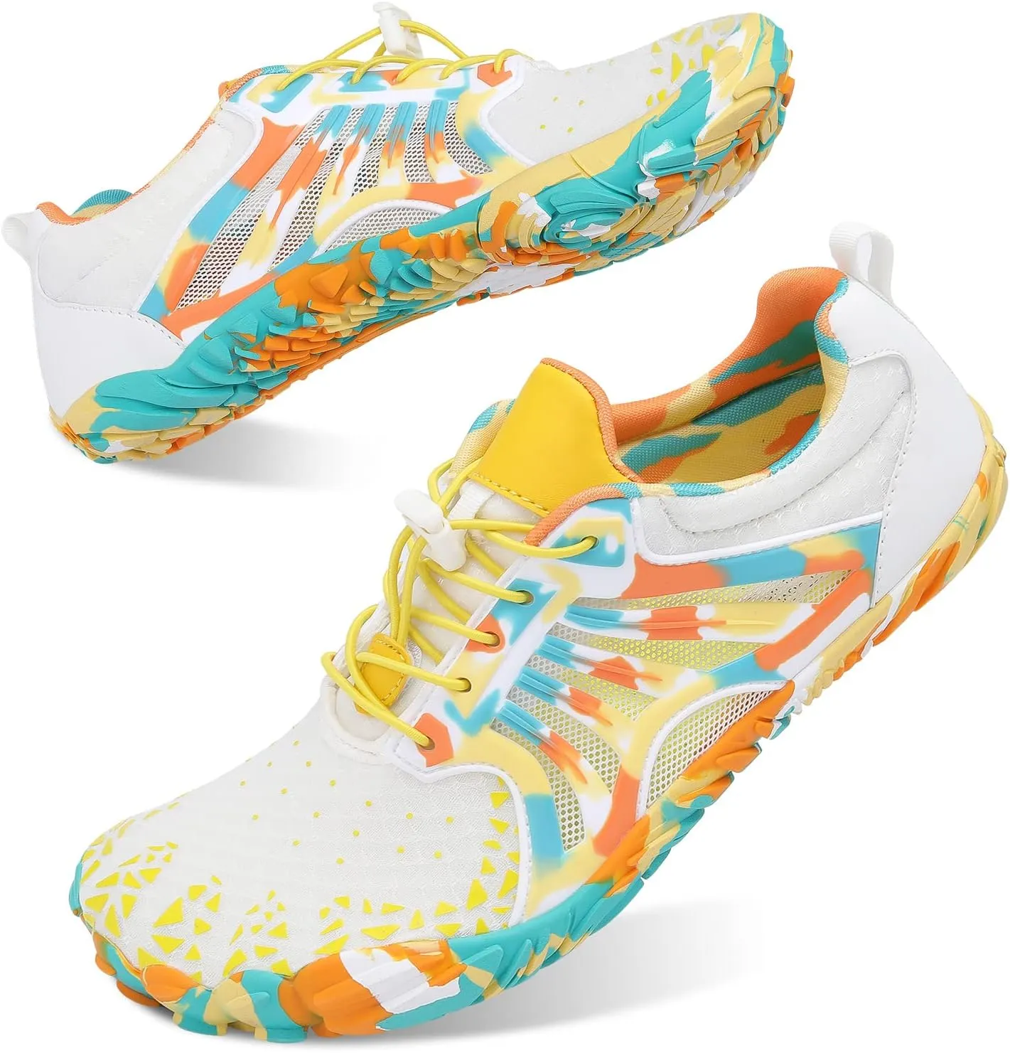 Scurtain Unisex Mens Womens Athletic Hiking Water Shoes Quick Dry Barefoot Aqua Shoes Swim Shoes Beach Shoes with Drainage