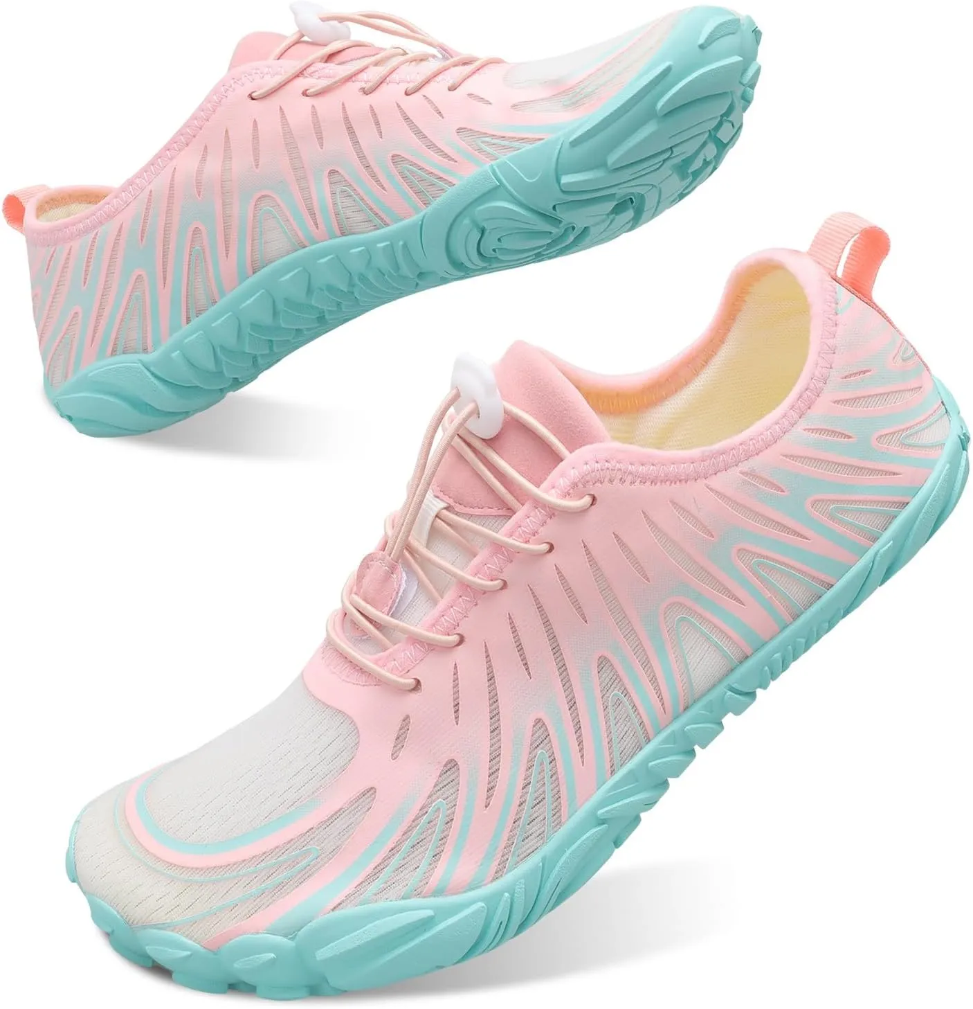 Scurtain Unisex Mens Womens Athletic Hiking Water Shoes Quick Dry Barefoot Aqua Shoes Swim Shoes Beach Shoes with Drainage
