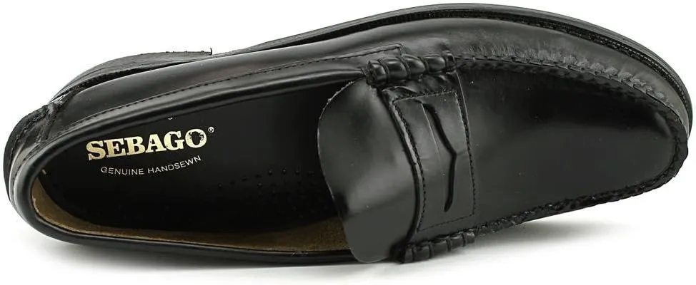 Sebago Clovehitch II FGL Waxed Boat Shoes - Leather Moccasins for Men with Breathable Mesh Panels, Anatomical EVA Midsoles, and Slip-Resistant Outsoles