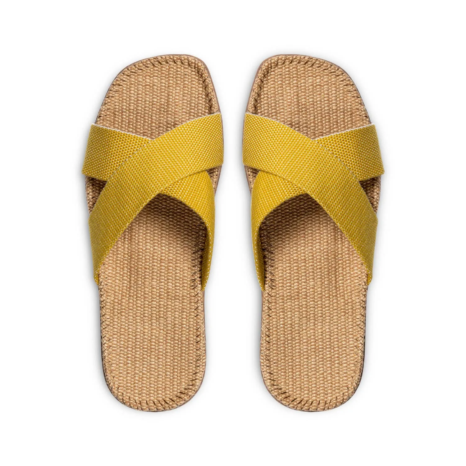 Shangies Unisex Jute Sandal – Mellow Maize (Yellow)