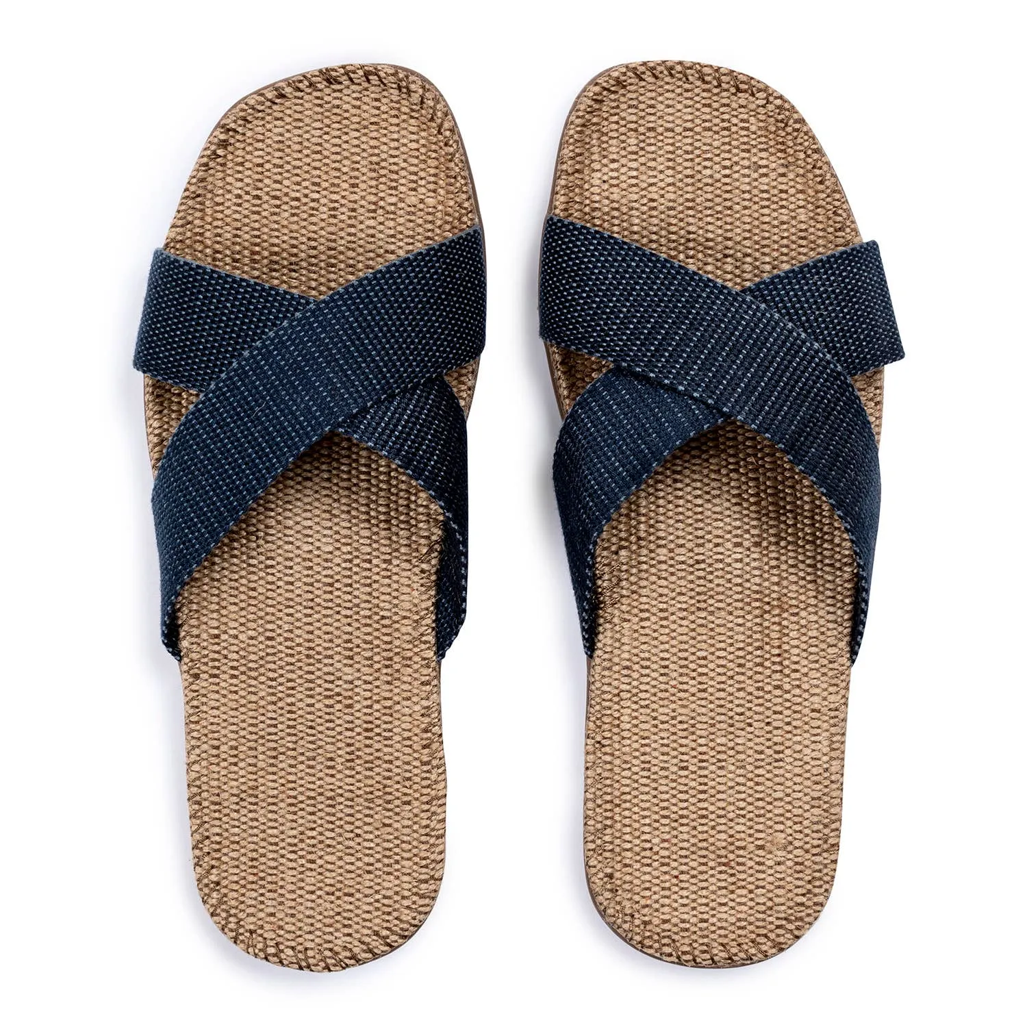 Shangies Unisex Jute Sandal – Midnight Blue