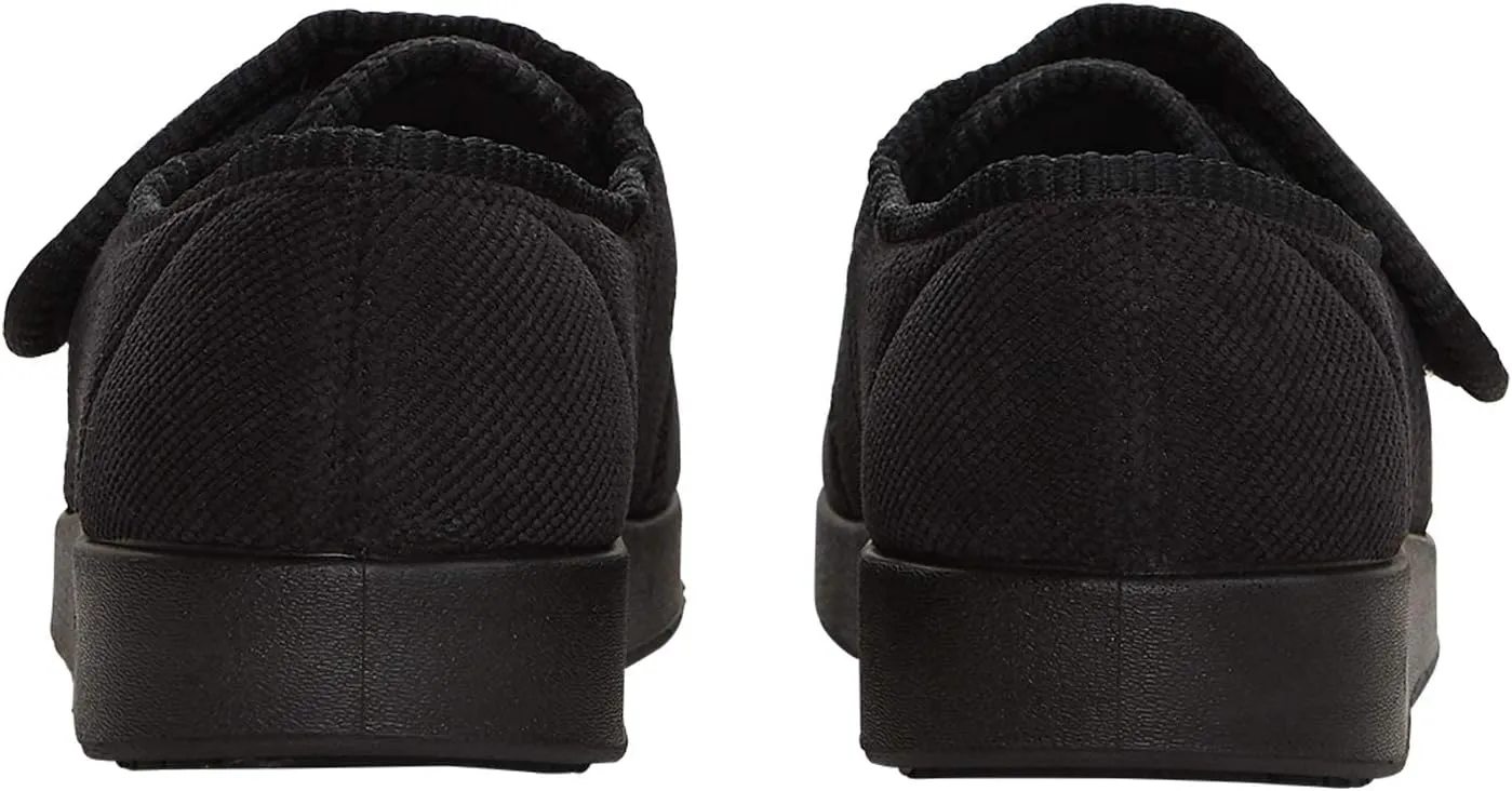 Silvert's Adaptive Clothing & Footwear Men’s Wide & Comfy Easy Closure Slippers for Seniors