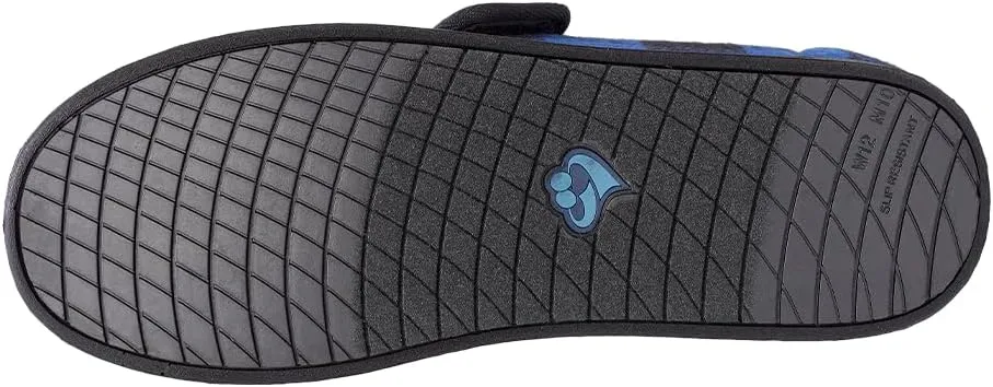 Silvert's Adaptive Clothing & Footwear Men’s Wide & Comfy Easy Closure Slippers for Seniors