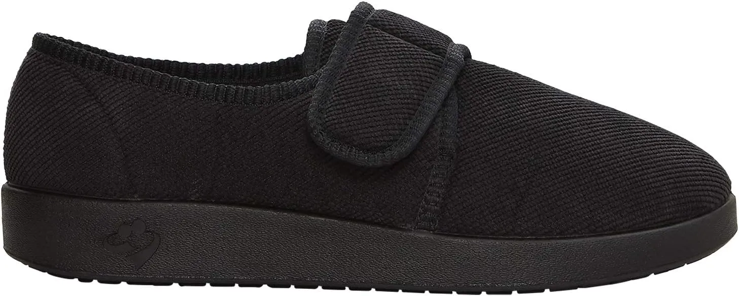 Silvert's Adaptive Clothing & Footwear Men’s Wide & Comfy Easy Closure Slippers for Seniors
