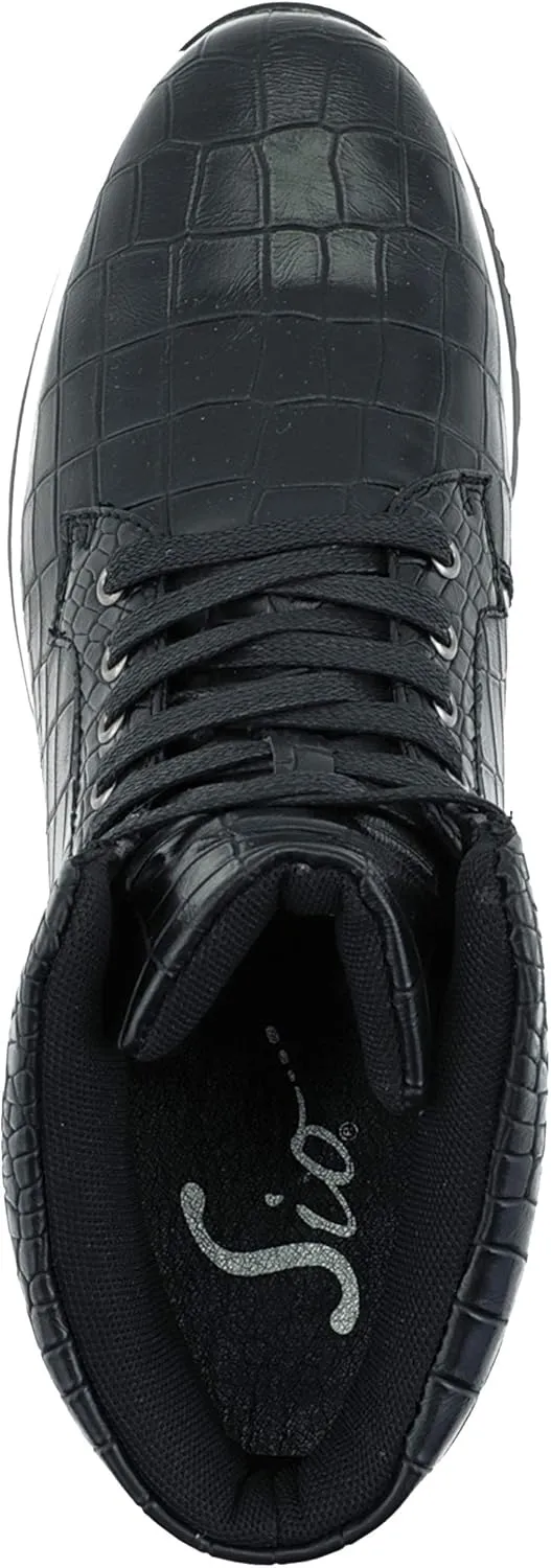 Sio Maverick and Ryder - Men's Sneakers, Low Top and High Top Sneaker Boots - Casual Crocodile Print Sneakers for Men, Stylish Fashion Sneakers for Men