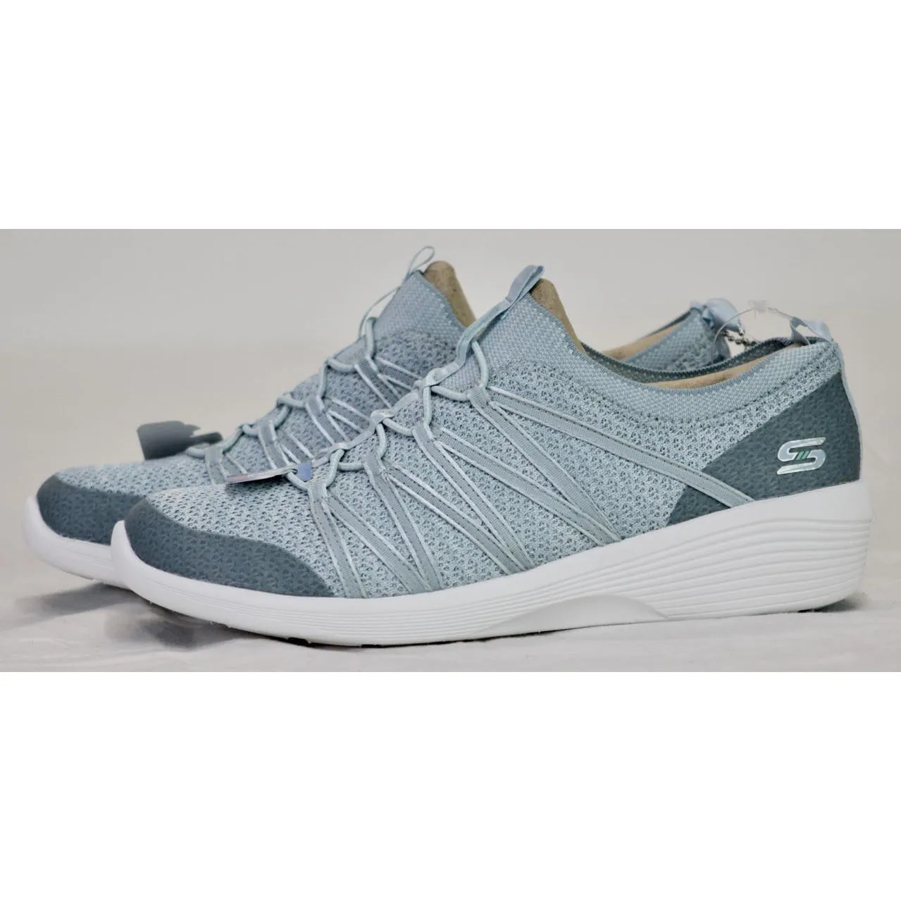 Skechers Arya Ladies Slip On Shoe Blue 6.5
