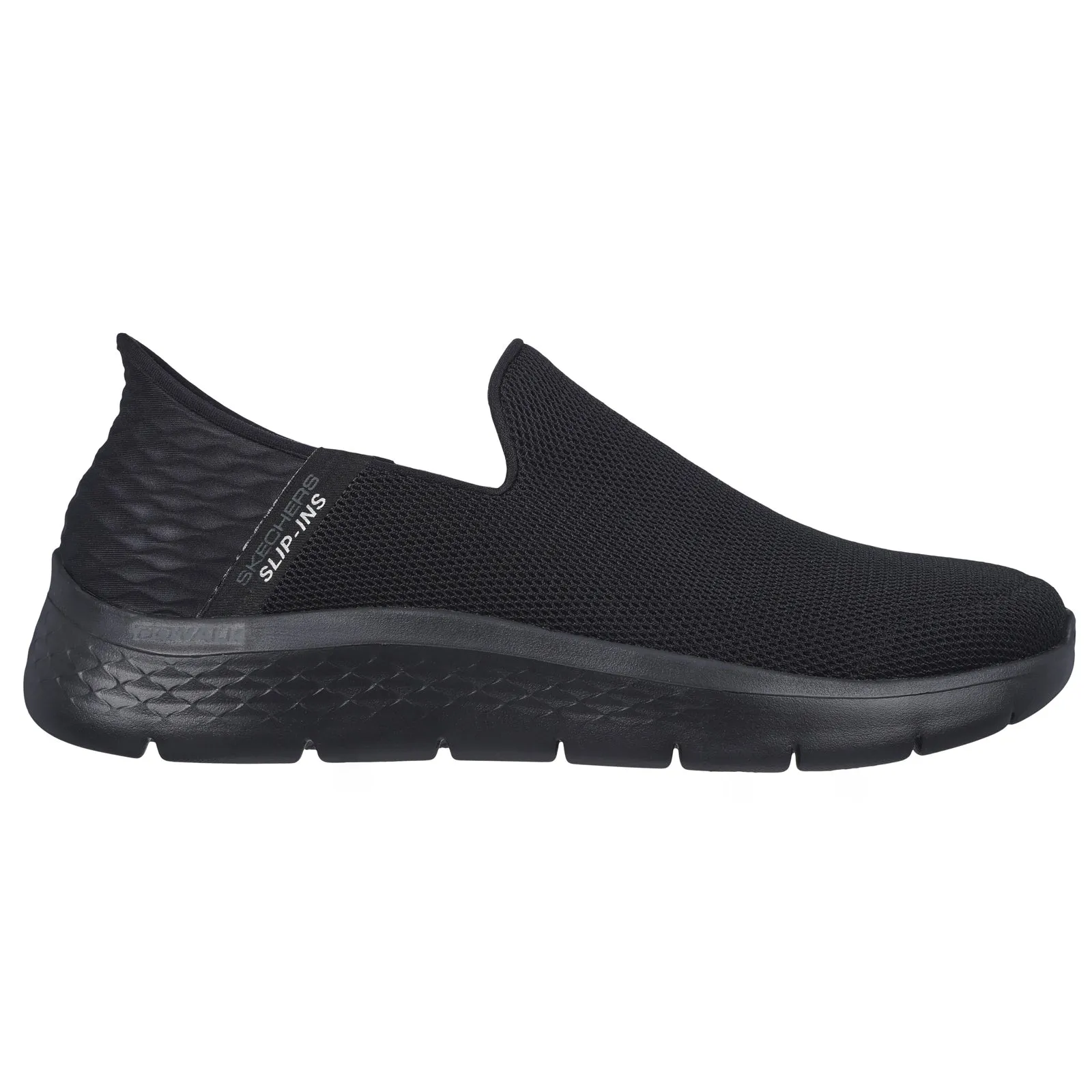 Skechers Go Walk Flex No Hands Black Slip On Lightweight Shoes