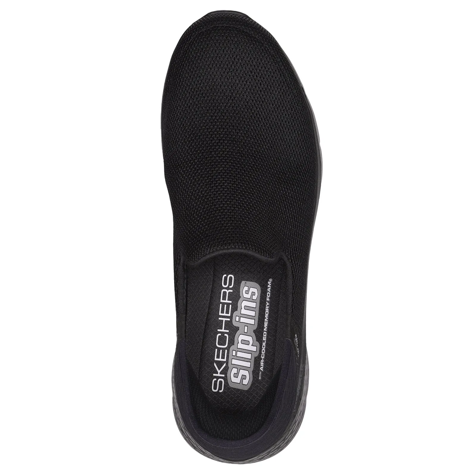 Skechers Go Walk Flex No Hands Black Slip On Lightweight Shoes