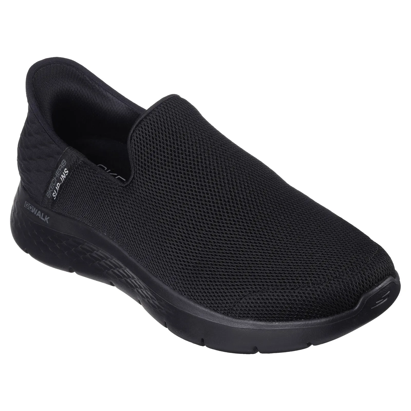 Skechers Go Walk Flex No Hands Black Slip On Lightweight Shoes