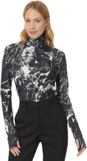 SLIM FIT LONG SLEEVE TURTLE TOP