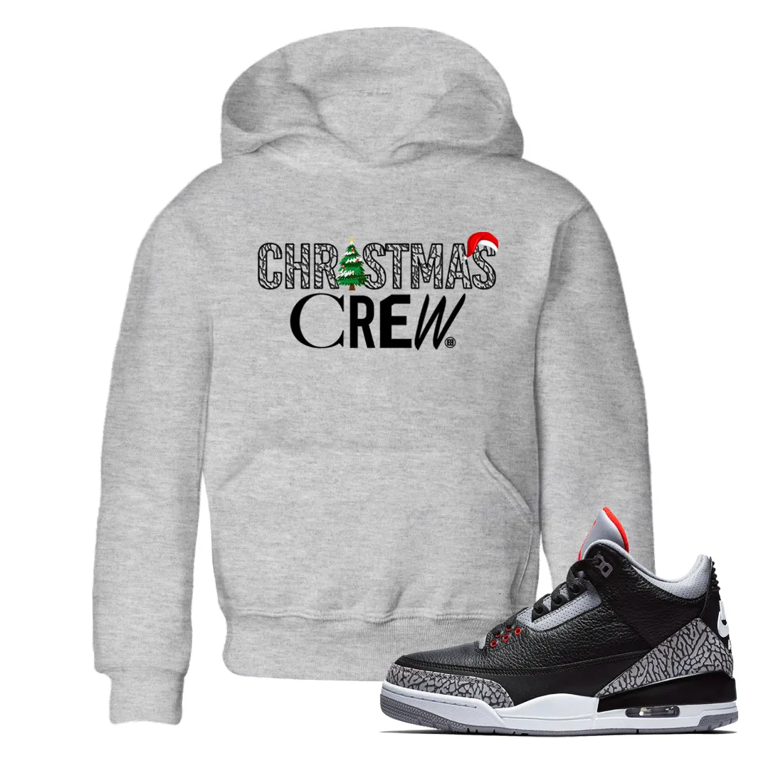 Sneaker Christmas Tees SNRT Black Kids Stylish 3 Cement Crew Air All-in-one solution Jordan -