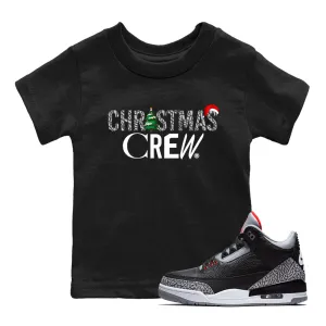 Sneaker Christmas Tees SNRT Black Kids Stylish 3 Cement Crew Air All-in-one solution Jordan -