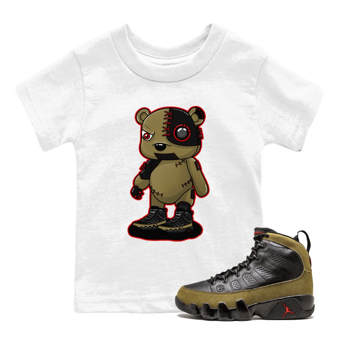 Sneaker Olive SNRT 9 Cyborg Jordan Air Discounted delivery Bear Running out fast Tees Kids -