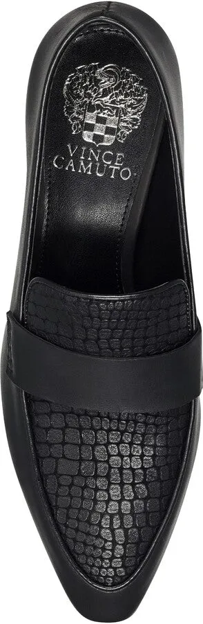 Snip Member-exclusive Toe Loafers Black Block Vince Camuto Leather Going fast Pointed Adealia Heel Pumps