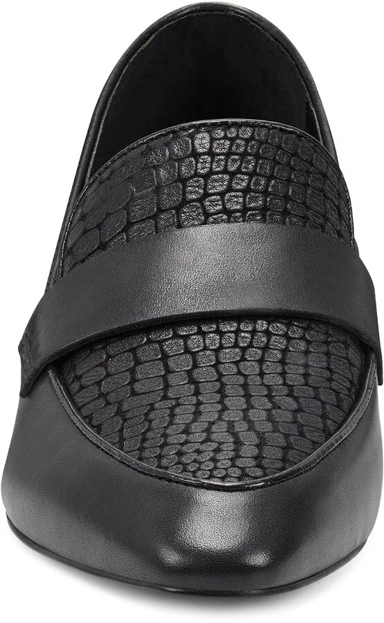 Snip Member-exclusive Toe Loafers Black Block Vince Camuto Leather Going fast Pointed Adealia Heel Pumps