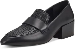 Snip Member-exclusive Toe Loafers Black Block Vince Camuto Leather Going fast Pointed Adealia Heel Pumps