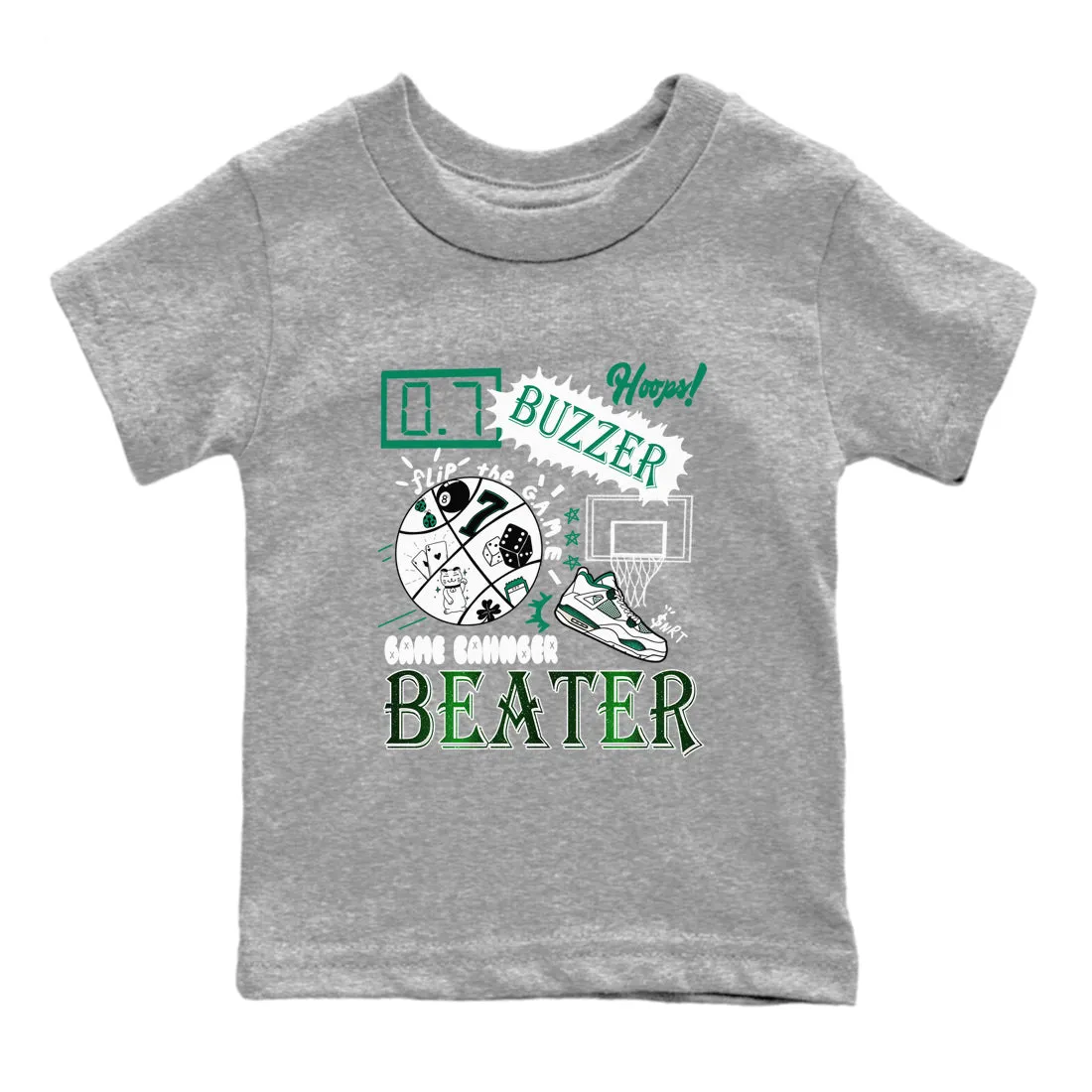 SNRT Air 4 Kids Oxidized Changer Early bird pricing Green - Jordan Sneaker Tees Big savings Game