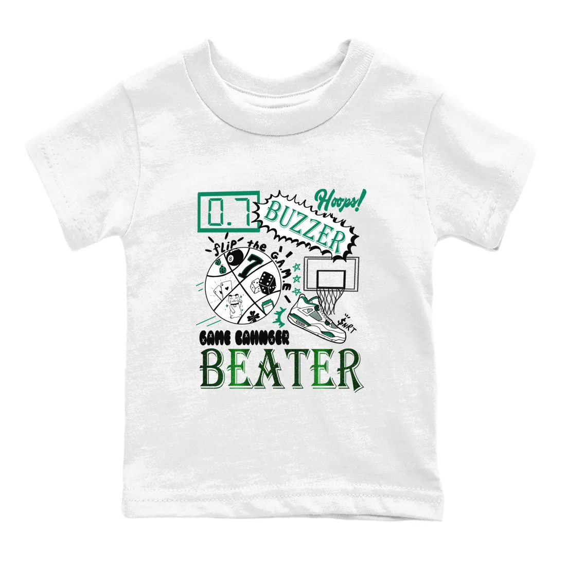 SNRT Air 4 Kids Oxidized Changer Early bird pricing Green - Jordan Sneaker Tees Big savings Game