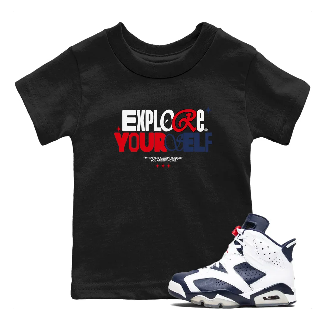 SNRT Quick offer Midnight Jordan Sneaker 6 Navy Fast response White Explore Yourself Tees Air Kids And -
