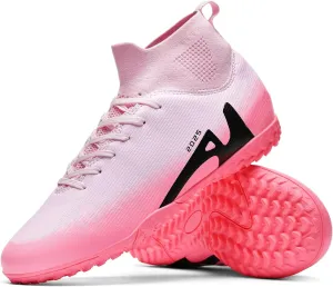 Soccer Cleats for Mens Womens Indoor Soccer Shoes Unisex Baseball Turf Shoes Youth Rugby Shoes Adult AG FG TF Football Boots Wide Training Sneaker