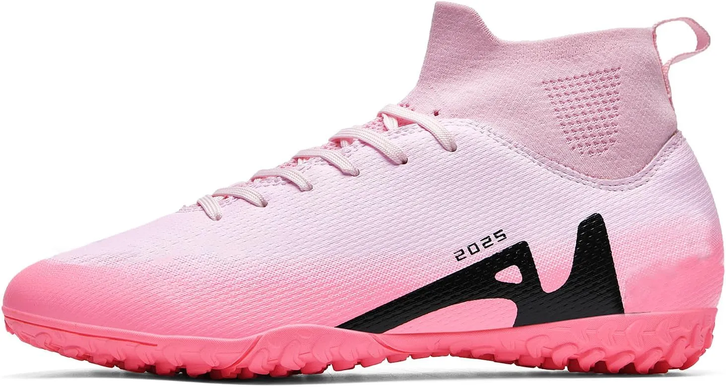 Soccer Cleats for Mens Womens Indoor Soccer Shoes Unisex Baseball Turf Shoes Youth Rugby Shoes Adult AG FG TF Football Boots Wide Training Sneaker