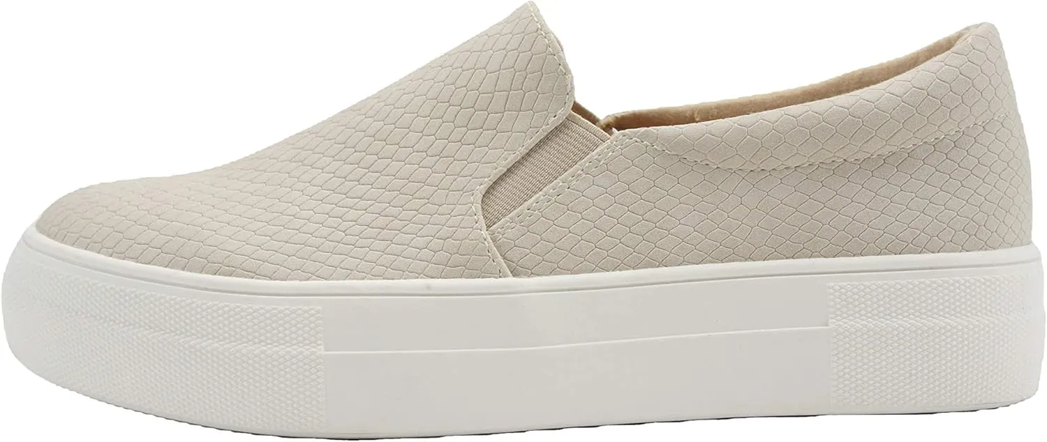 Soda Hike ~ Slip On Double Layer Foam Padded Cushion Sock Fashion Sneakers (L-Stone Cobra, Numeric_8) …
