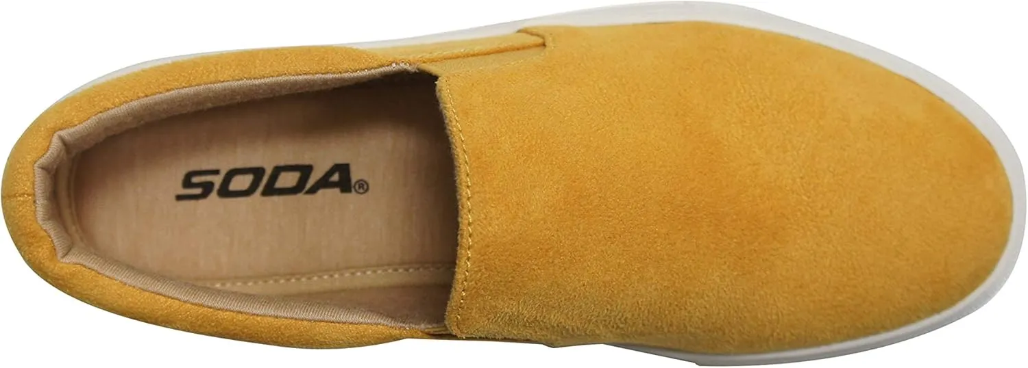 Soda TOPSHOE ave- Hike Platform Slip- On Sneaker w/Cushion Foam