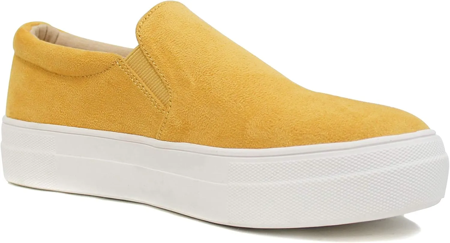 Soda TOPSHOE ave- Hike Platform Slip- On Sneaker w/Cushion Foam