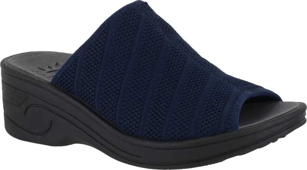 SoLite by Easy Street Airy Women's Sandal 5.5 B(M) US Navy