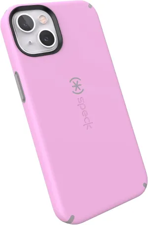 Speck MagSafe Case for iPhone 13 - Drop & Camera Protection, Soft-Touch Secure Grip, Wireless Charging Compatible, Fits All 6.1 Inch Models - Aurora Purple/Cathedral Grey