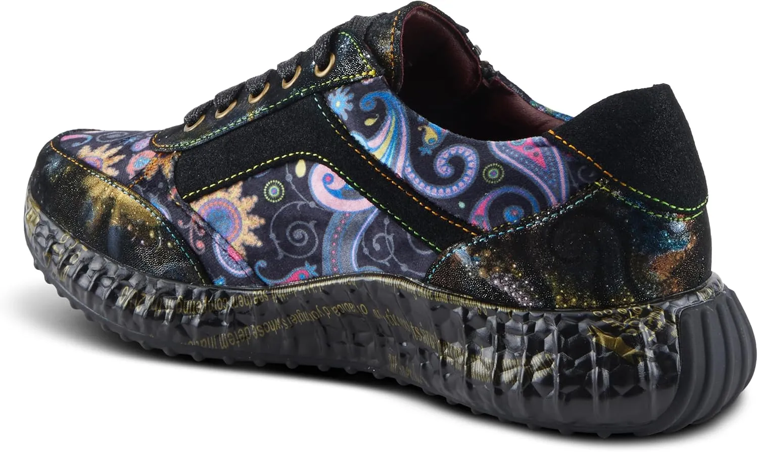 Spring Step L'Artiste Javana Women's Lace-Up Sneaker - Mixed Materials, Lace Accents, Comfortable & Fashionable