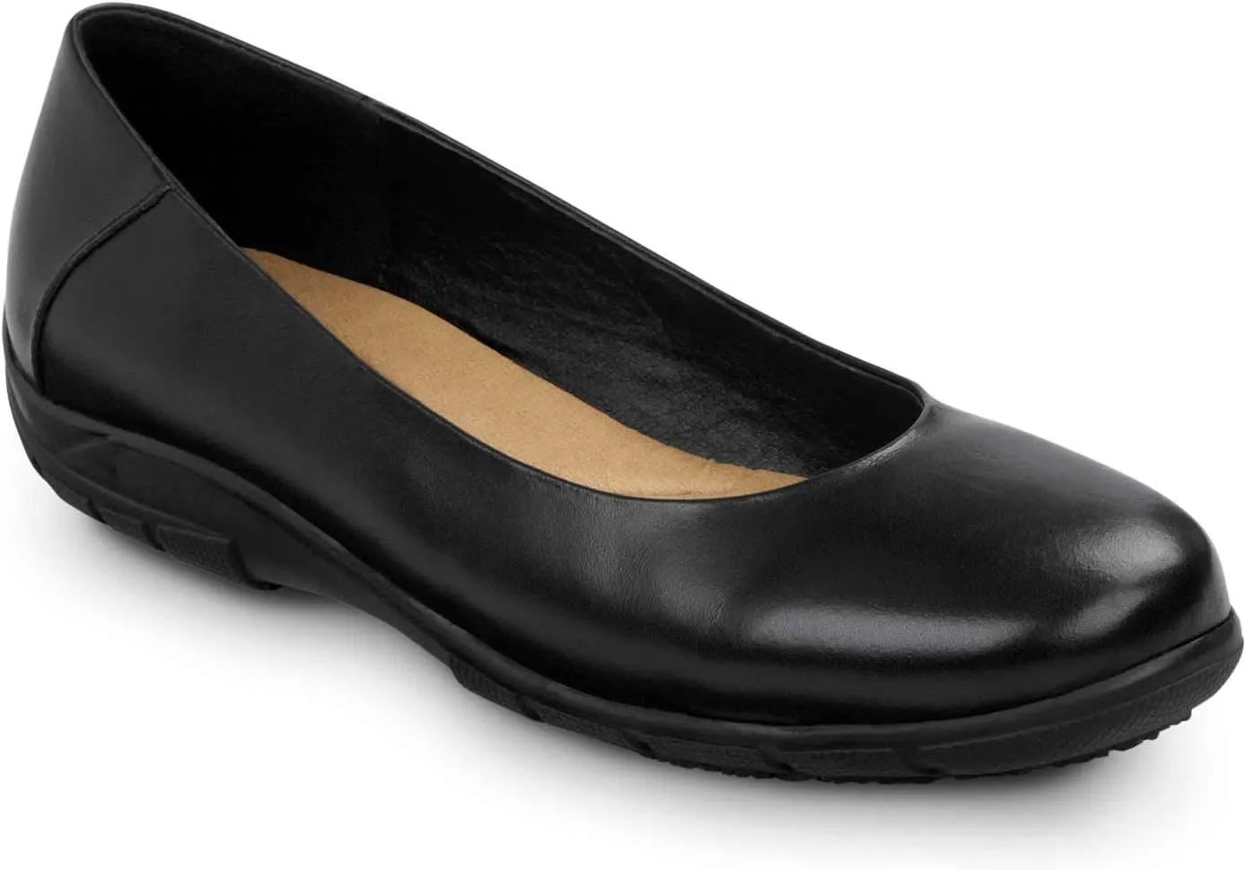 SR Max Asheville, Women's, Dress Flat Style Soft Toe Slip Resistant Work Shoe