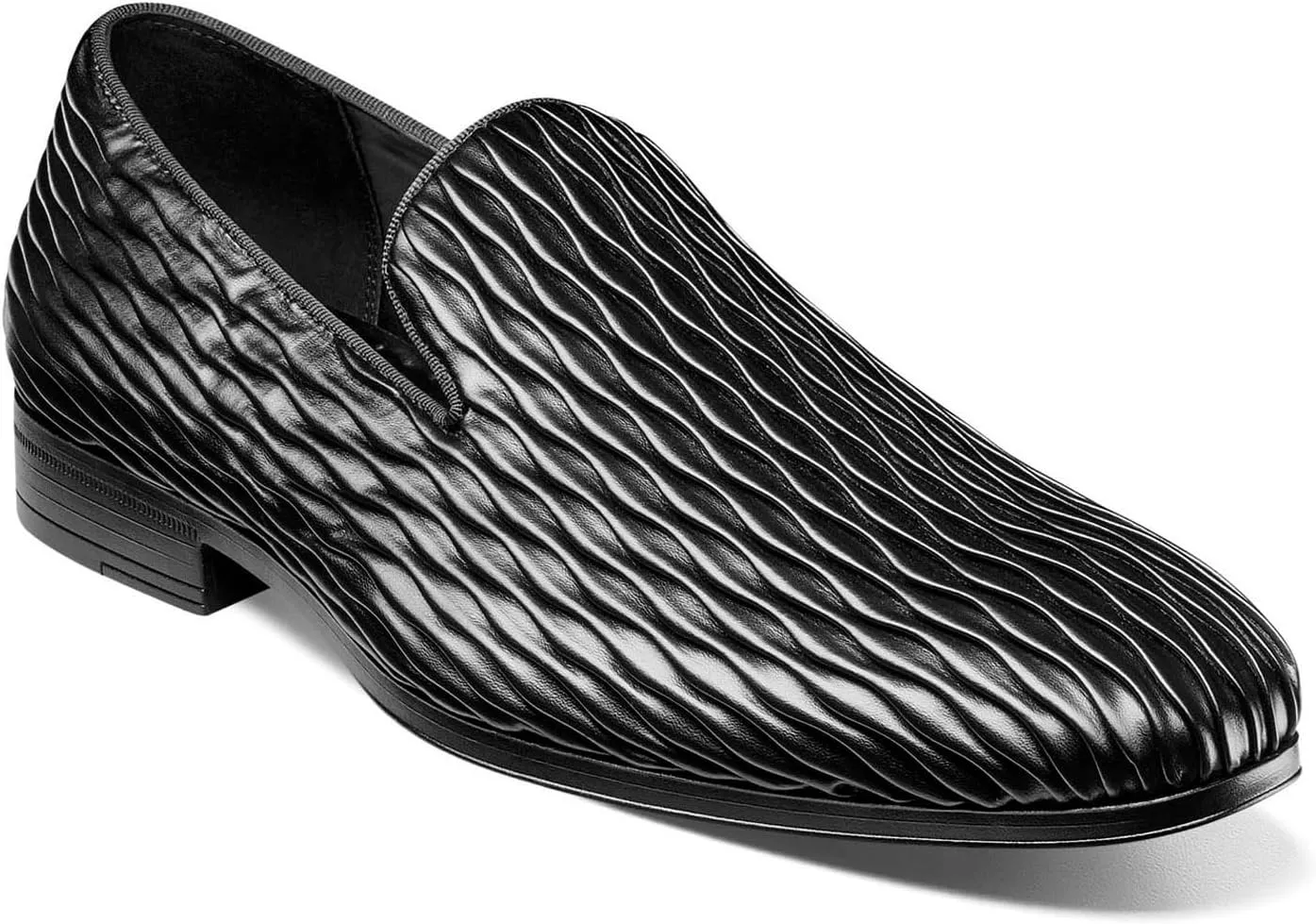 Stacy Adams Men's Seismith Slip On Loafer, Black, 14