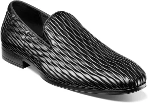 Stacy Adams Men's Seismith Slip On Loafer, Black, 14