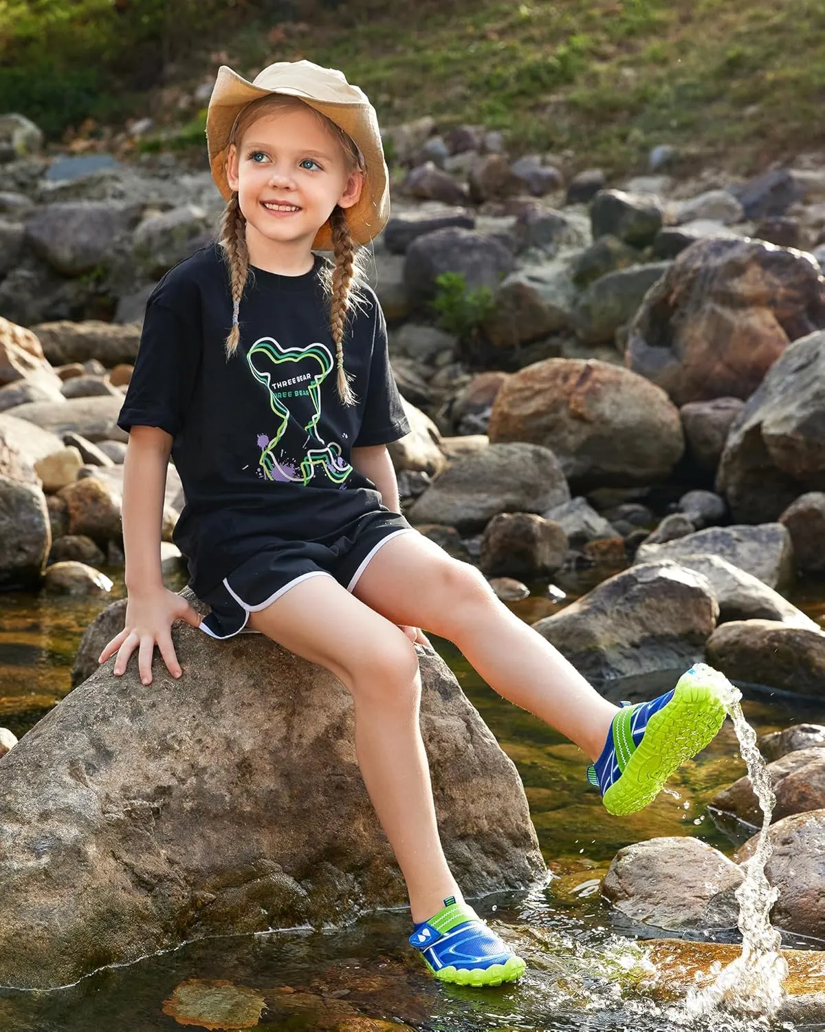 Stelle Kids Water Shoes Boys Girls Swim Hiking Aqua Socks Quick Dry Toddler Barefoot Shoes