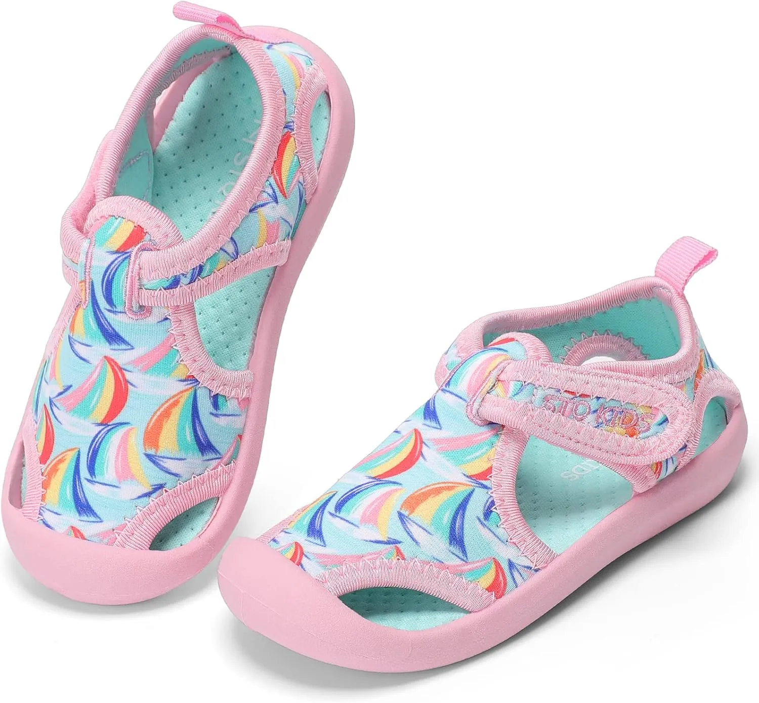 STQ Boys Girls Water Shoes Quick-Dry Slip on Beach Swim Pool Sandals(Toddler/Little Kid)